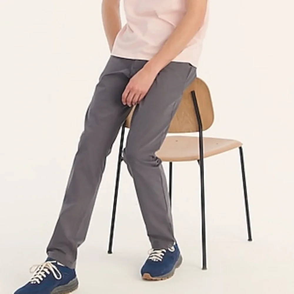 J crew 484 slim fit tech pants Bedford coal